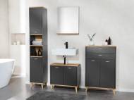 Mobiletto da bagno con 1 anta e 2 cassetti