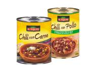 Chili con carne o con pollo