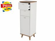 Mobiletto da bagno con 1 anta e 2 cassetti
