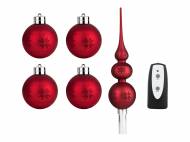 Set palline natalizie con LED