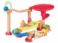 Pista per biglie in legno