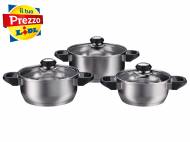 Set pentole in acciaio