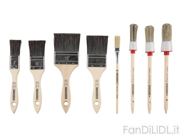Set pennelli , prezzo 4.99 EUR 
Set pennelli 8 pezzi 
- Adatti per colori a dispersione, ...