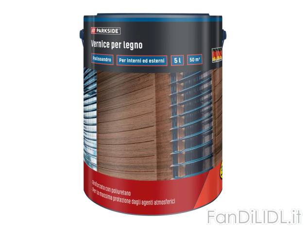 Vernice per legno , prezzo 17.99 EUR 
Vernice per legno 5 L 
- Per interni ed esterni ...