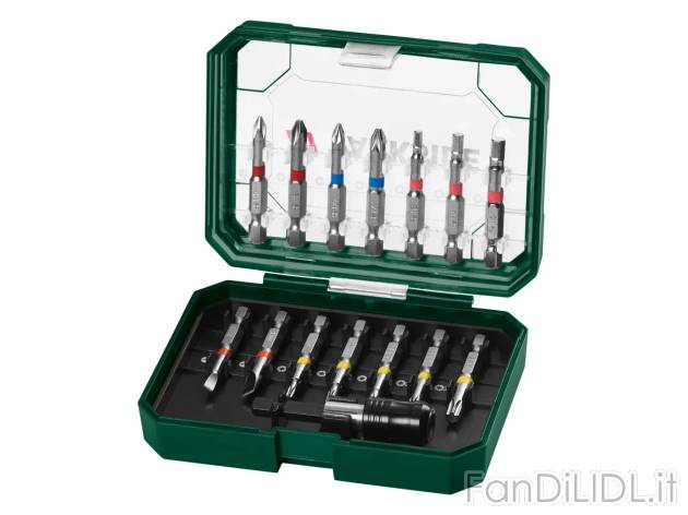Set bit , prezzo 8.99 EUR 
Set bit 10, 14 o 30 punte 
- Con portapunte magnetico ...