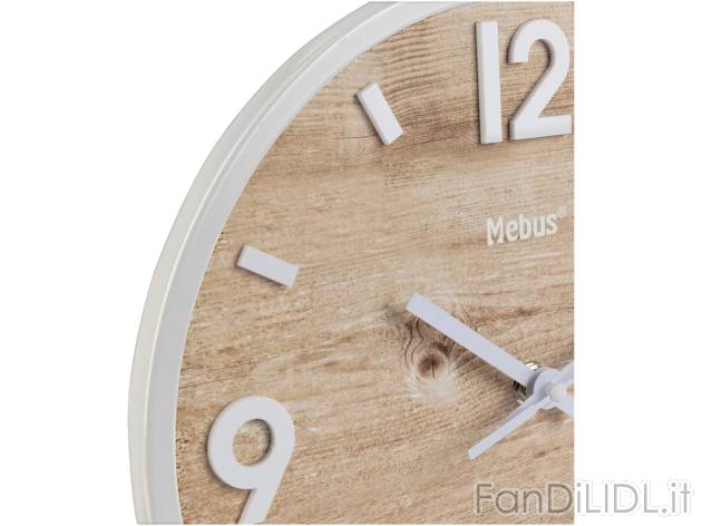 Orologio da parete , prezzo 14.99 EUR  
Orologio da parete  Ø 25 cm  
-  Batteria inclusa