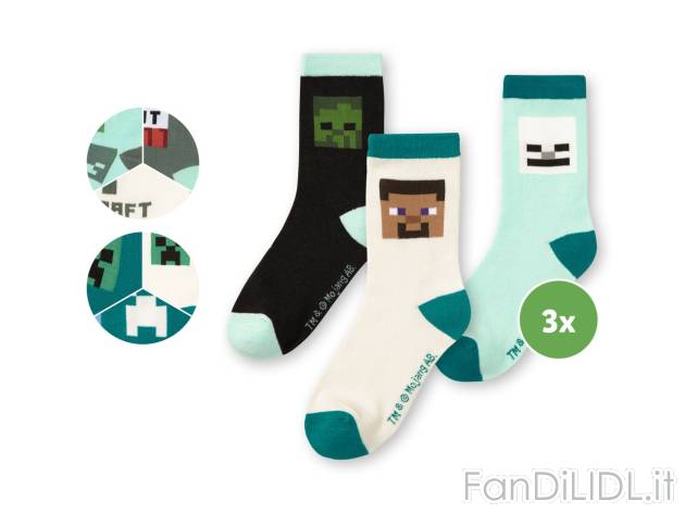Calzini da bambino Minecraft , prezzo 4.99 EUR