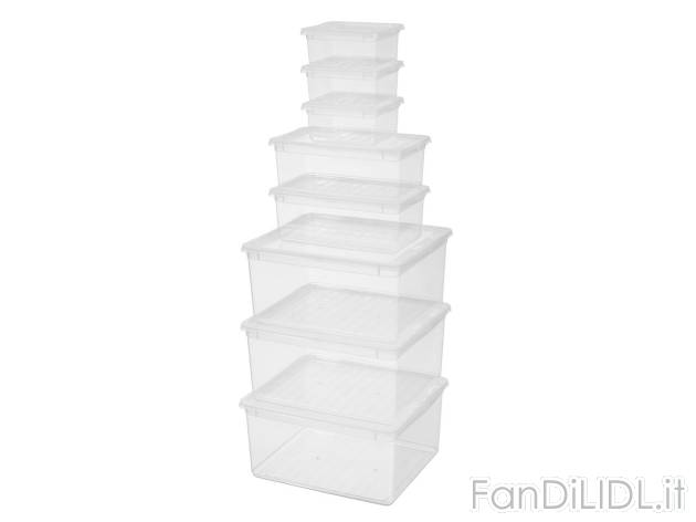 Box multiuso , prezzo 19.99 EUR 
Box multiuso 8 pezzi 
- Coperchio girevole di 180&deg;
- ...