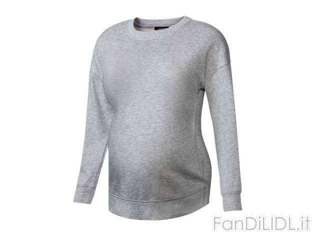Felpa premaman , prezzo 11.99 EUR  
Felpa premaman  Misure: S-XL  
-  Interno felpato