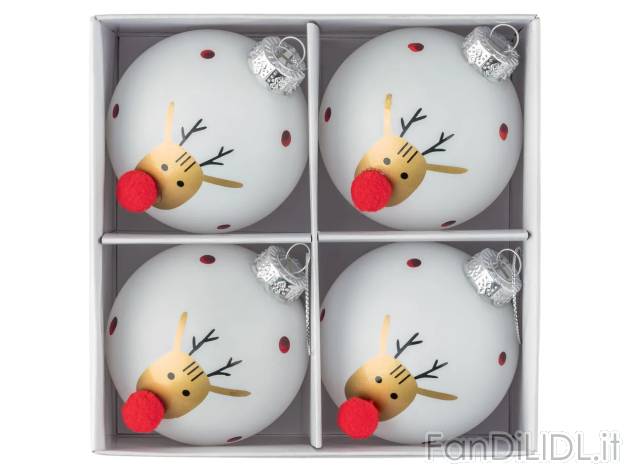 Palline natalizie in vetro , prezzo 3.49 EUR