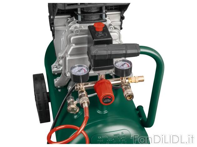 Compressore Parkside PKO24B2, prezzo 129 EUR 
Compressore 24 L 
- Tubo per aria ...