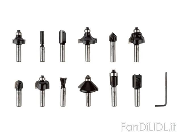 Set bit per fresatrice , prezzo 12.99 EUR 
Set bit per fresatrice 12 pezzi 
- ...