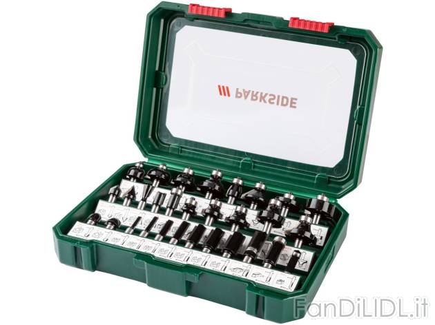 Set bit per fresatrice , prezzo 29.99 EUR 
Set bit per fresatrice 30 pezzi 
- ...