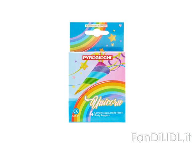 Cornetti spara stelle filanti UNICORN , prezzo 2.99 EUR