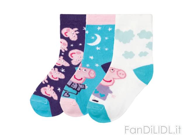 Calze da bambina Snoopy, Peppa Pig, , prezzo 3.99 EUR