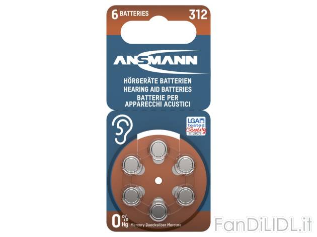 Batterie per apparecchi acustici , prezzo 1.49 EUR