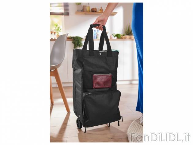 Trolley portaspesa , prezzo 9.99 EUR 
Trolley portaspesa 
- Capacit&agrave;: ...