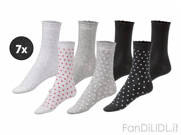 Calze da donna , prezzo 7,99 EUR 
Calze da donna 7 paia, Misure: 35-42 
- Con cotone ...