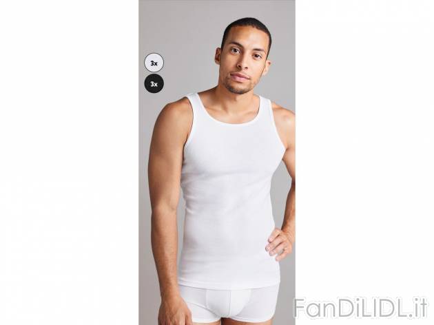 Canotta da uomo , prezzo 6,99 EUR 
Canotta da uomo 3 pezzi, Misure: M-XL 
- Puro ...