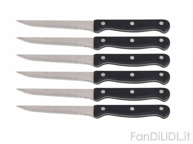 Set coltelli da bistecca , prezzo 4,99 EUR 
Set coltelli da bistecca 6 pezzi 
- ...