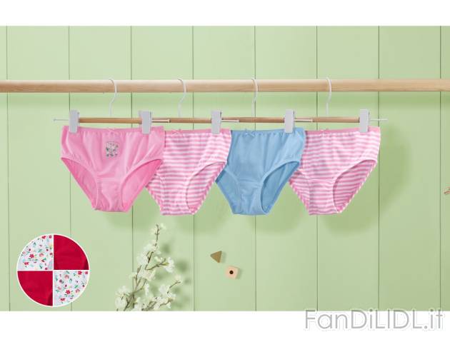 Slip da bambina , prezzo 3.99 EUR 
Slip da bambina 4 pezzi, Misure: 2-8 anni 
- ...