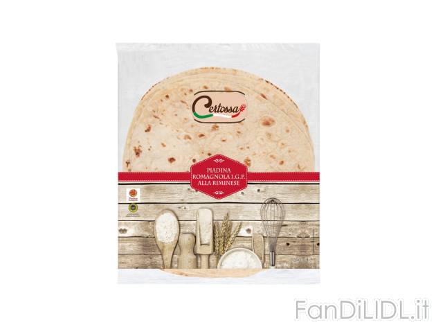 Piadina romagnola IGP , prezzo 0.89 EUR