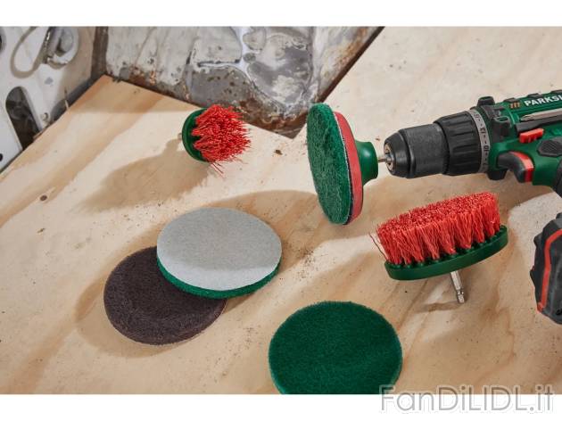 Set spazzole e dischi abrasivi , prezzo 7.99 EUR