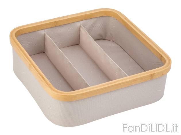 Cestini multifunzione in stoffa e bambù , prezzo 9.99 EUR
