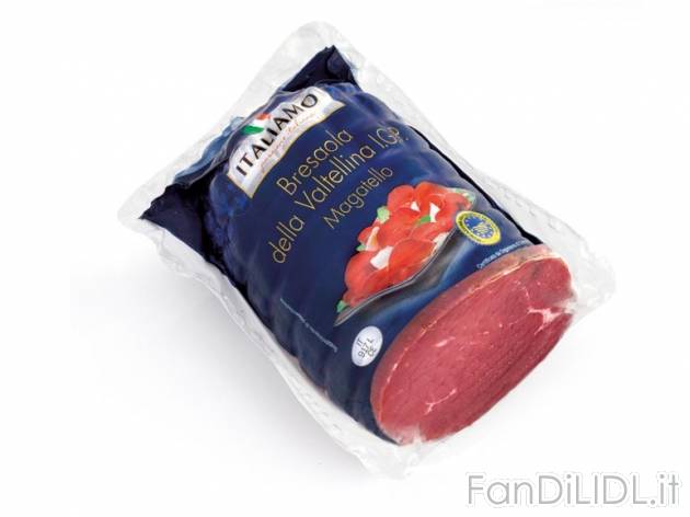 Bresaola Magatello IGP Italiamo, prezzo 12,99 &#8364; per al kg 
- Sapore impeccabile ...