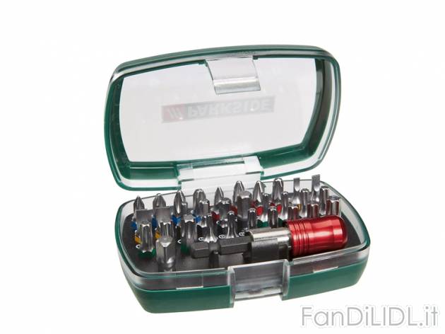 Set bit per trapano avvitatore Parkside, prezzo 9,99 &#8364; per Alla confezione ...