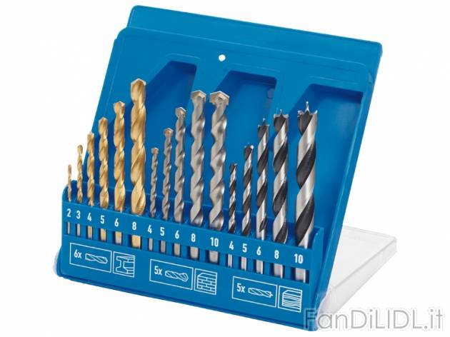 Set punte per trapano Powerfix, prezzo 5,99 &#8364; per Al set 
- Per perforazioni ...