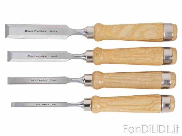 Set scalpelli Powerfix, prezzo 7,99 &#8364; per Al set 
- Lame in acciaio al ...