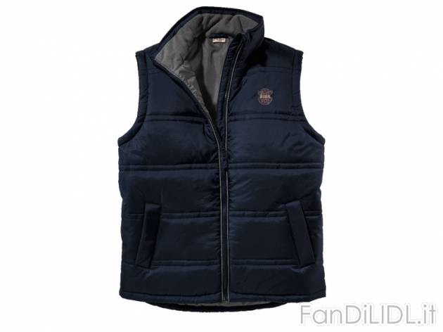 Gilet imbottito da uomo Livergy, prezzo 11,99 &#8364; per Alla confezione 
- ...