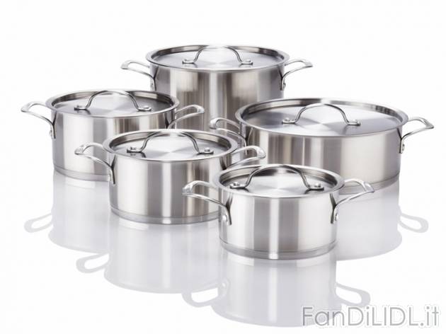 Set pentole Ernesto, prezzo 69,99 &#8364; per Alla confezione 
- In acciaio ...