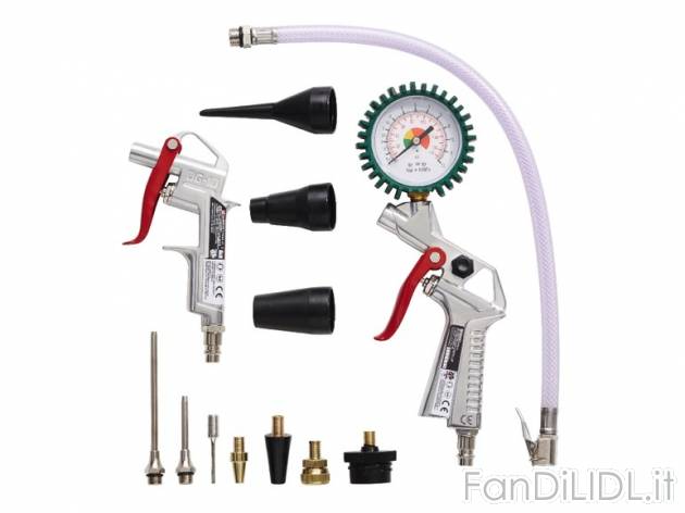 Set accessori per compressore Parkside, prezzo 12,99 &#8364; per Alla confezione ...