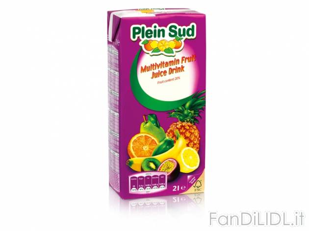 Bevanda di multivitamine , prezzo 0,75 &#8364; per 2 l, € 0,38/l EUR. 
- ...
