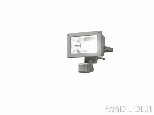 Faretto con sensore di movimento a risparmio energetico Livarno Lux, prezzo 12,99 ...