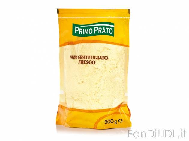 Mix grattugiato , prezzo 2,79 &#8364; per 500 g, € 5,58/kg EUR. 
- Il tocco ...