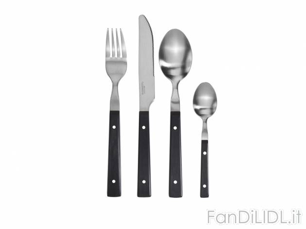 Servizio posate , prezzo 12.99 &#8364;  
-  Per 6 persone
-  A scelta tra 2 modelli