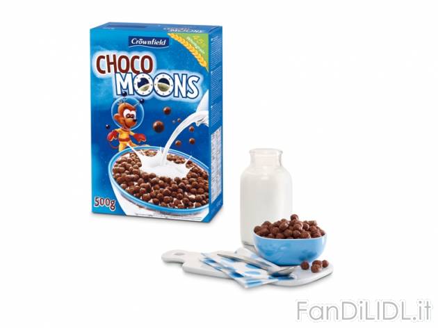 Choco Moons , prezzo 1,49 &#8364; per 500 g, € 2,98/kg EUR.