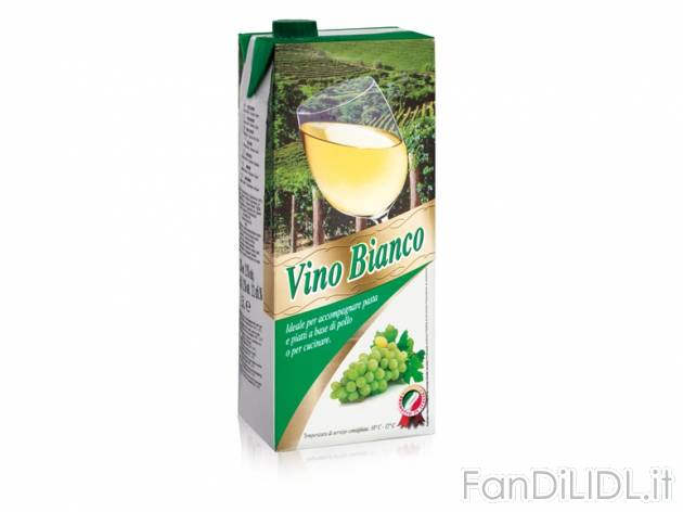 Vino bianco da tavola , prezzo 1,39 &#8364; per 1.5 l, € 0,93/l EUR.