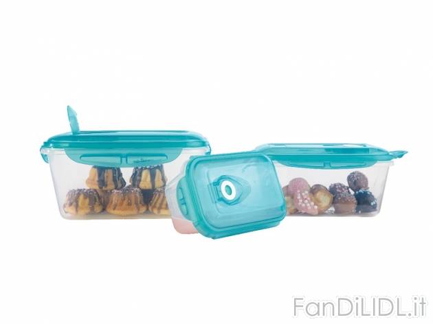 Set contenitori salvafreschezza Ernesto, prezzo 9,99 &#8364; per Al set 
- Chiusura ...