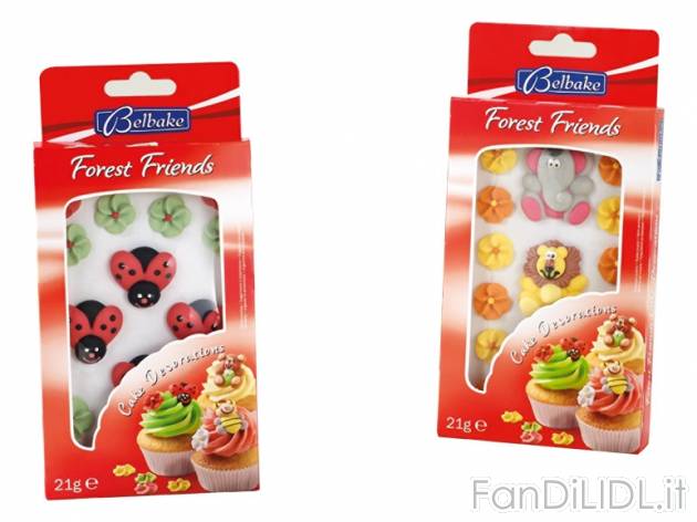 Decorazioni di zucchero per torte e dolci Belbake, prezzo 1,49 &#8364; per 21 ...