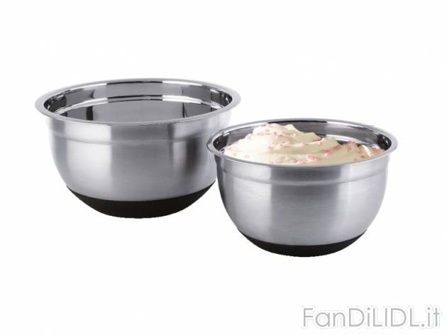 Set ciotole per impastare In acciaio inossida Ernesto, prezzo 9,99 &#8364; per ...