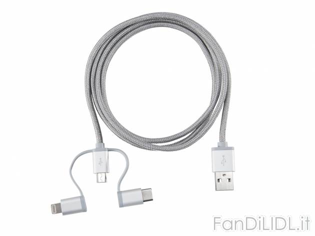 Cavo per ricarica e trasferimento dati, 3 in 1 , prezzo 8.99 &#8364; 
- 3 in ...