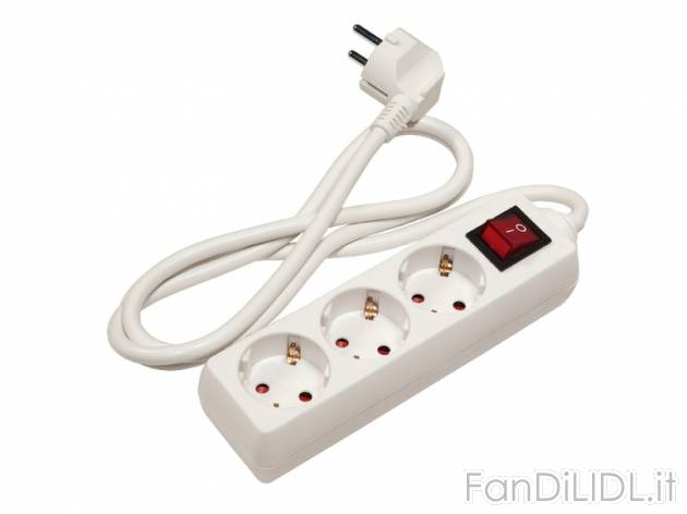 Presa multipla Powerfix, prezzo 3,99 &#8364; per Alla confezione 
- Presa multipla ...
