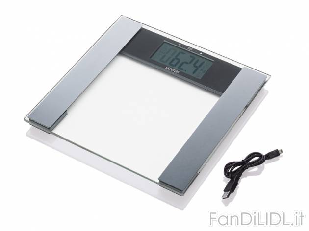 Bilancia pesapersone diagnostica Sanitas, prezzo 19,99 &#8364; per Alla confezione ...