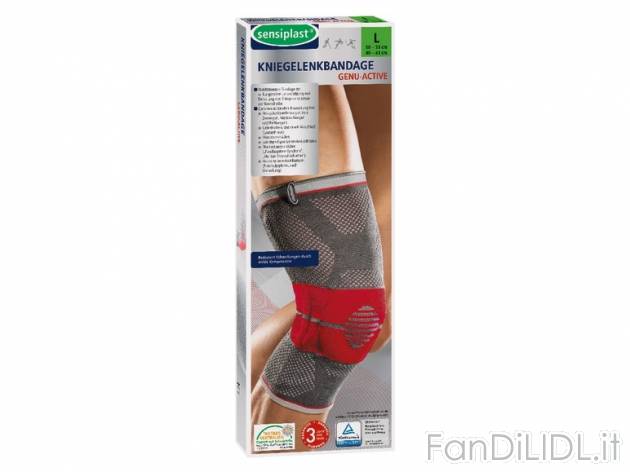 Ginocchiera elastica Sensiplast, prezzo 9,99 &#8364; per Alla confezione 
- ...