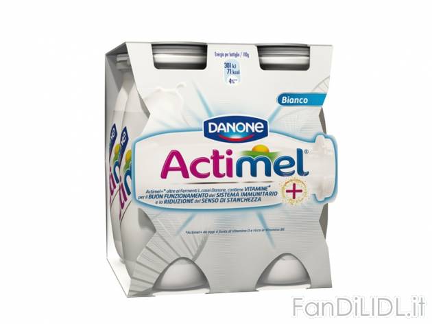 Actimel , prezzo 1,49 &#8364; per 400 g, € 3,73/kg EUR. 
- A scelta nei gusti: ...