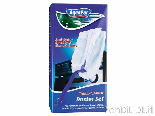 Set catturapolvere con manico AquaPur, prezzo 1,99 &#8364; per Al set 
- Perfetto ...